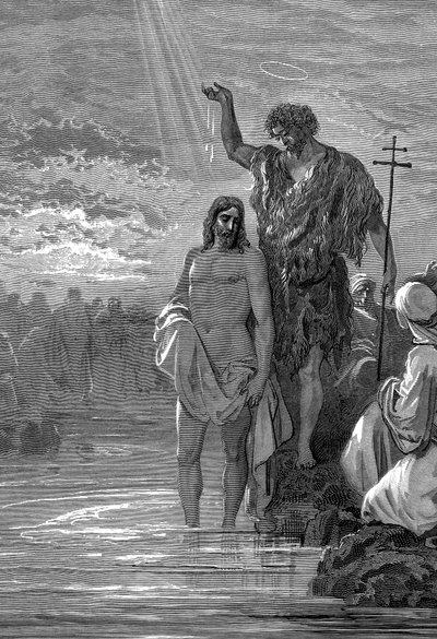 Il battesimo di Cristo da Gustave Dore