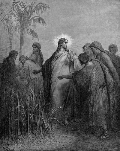 I discepoli che raccolgono grano di sabato da Gustave Dore