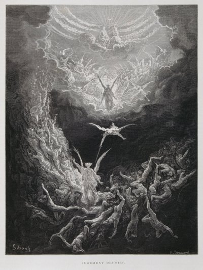Il Giudizio Universale, illustrazione dalla Bibbia di Doré da Gustave Dore
