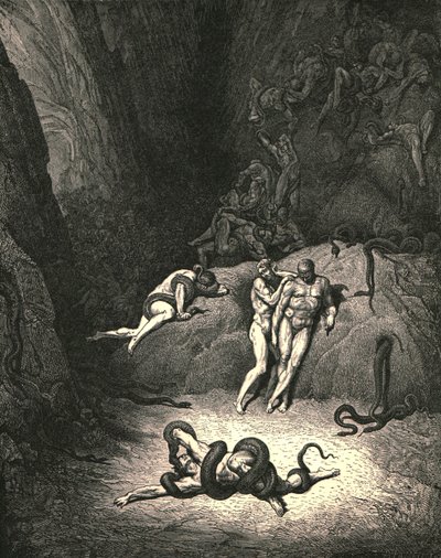 Gli altri due guardavano, esclamando, Ah! Come cambi, Agnello!, c1890 da Gustave Dore