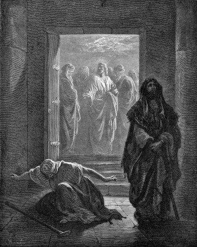 Il fariseo e il pubblicano da Gustave Dore