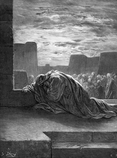 Il profeta Esdra che prega, di Gustave Doré da Gustave Dore