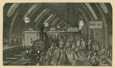 Il treno degli operai da Gustave Dore