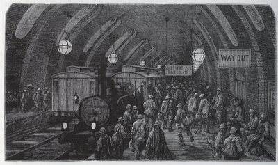 Il treno degli operai da Gustave Dore