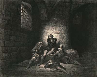 Poi, per non renderli più tristi, ho tenuto giù il mio spirito in silenzio, c1890 da Gustave Dore