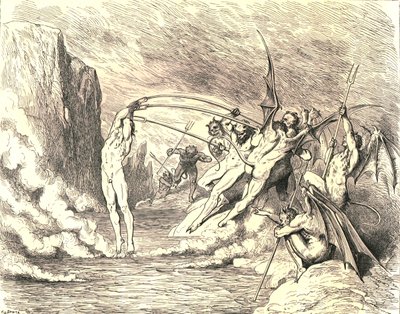 Detto questo, lo afferrarono con più di cento ganci da Gustave Dore