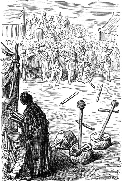 Tre bastoni un penny, 1872 da Gustave Dore
