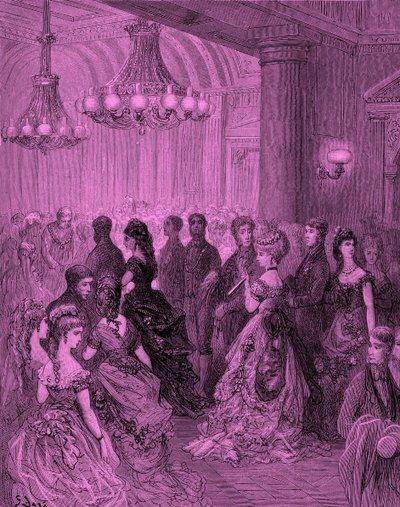 Ballo vittoriano alla Mansion House, Londra, incisione di Gustave Doré da Gustave Dore