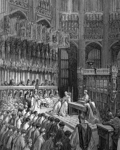 Abbazia di Westminster - Confermazione dei ragazzi di Westminster da Gustave Dore