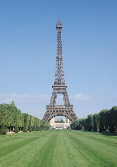 La Torre Eiffel, vista verso il Palais de Chaillot, costruita 1887-89 da Gustave Eiffel