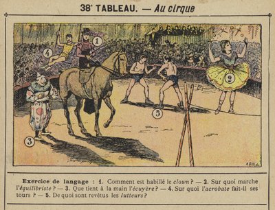 Al circo (litografia a colori) da Gustave Fraipont