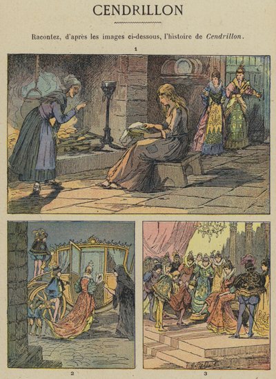 Cenerentola (litografia a colori) da Gustave Fraipont