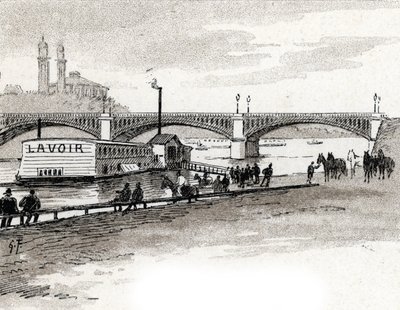 Veduta del ponte Grenelle a Parigi da Gustave Fraipont