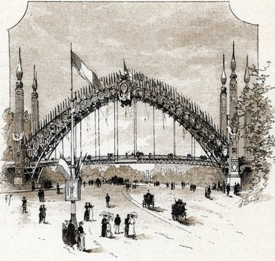 Veduta della passerella del Pont de l