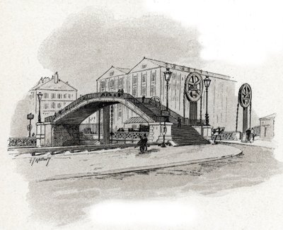 Vista del ponte levatoio di rue de Crimee, Bassin de l