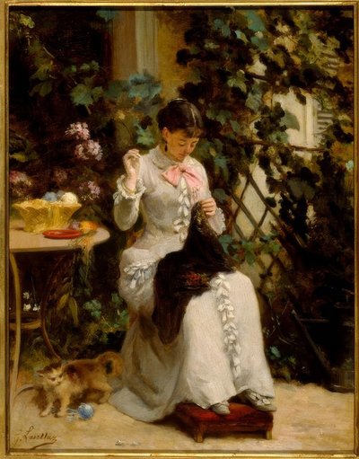La giovane sarta da Gustave Francois Lasellaz