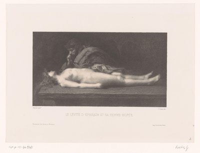 Levita di Efraim e sua moglie morta da Gustave Fuchs
