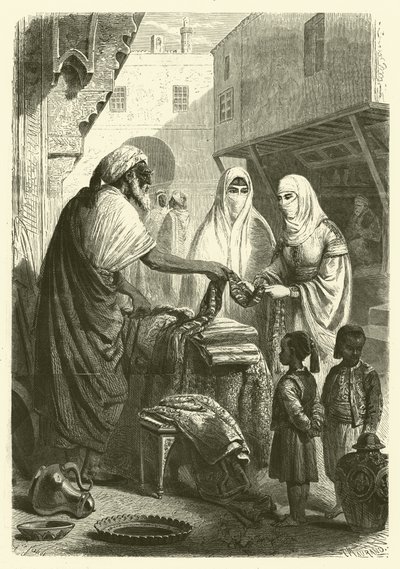 Bazar a Mogador, Marocco da Gustave Janet