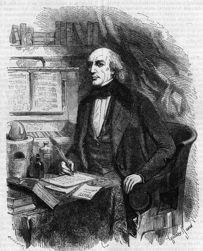 Ritratto di Mathieu Jose Bonaventure Orfila, medico e chimico francese. Incisione di Gustave Janet da Gustave Janet