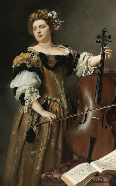 Il violoncellista da Gustave Jean Jacquet
