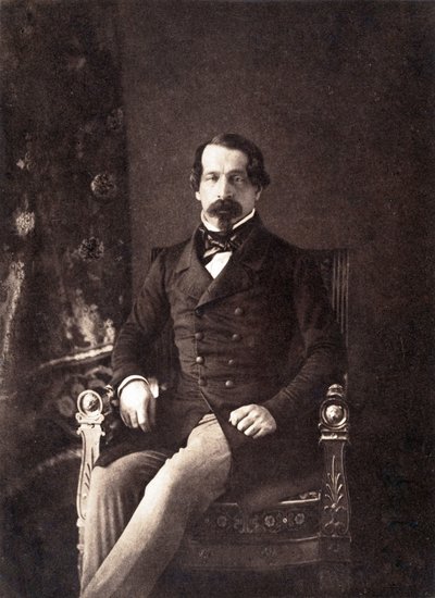 Louis Napoleon Bonaparte (1808-1873) futuro imperatore Napoleone III, qui come 1° presidente della repubblica francese, foto di Gustave Le Gray da Gustave Le Gray