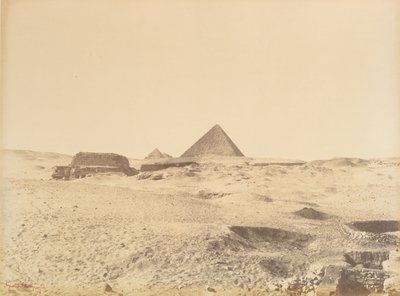 Piramidi di Giza, 1865-69 da Gustave Le Gray