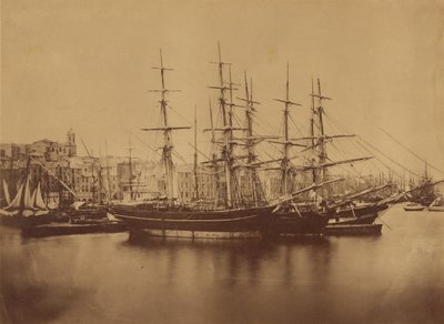 Navi nel porto di Sete da Gustave Le Gray
