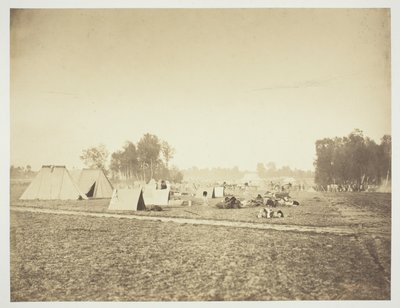 Tende e attrezzature militari, Campo di Châlons da Gustave Le Gray