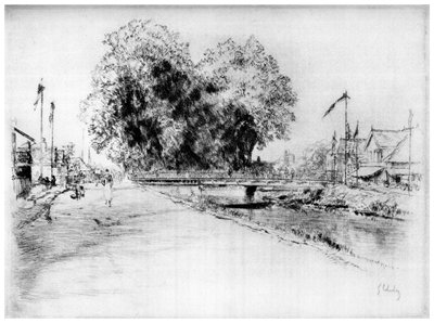 Canale a Troyes, c1880-1930, 1924 da Gustave Leheutre