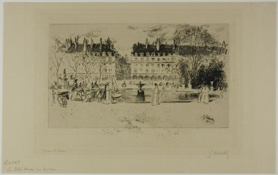 Piccolo stagno alle Tuileries da Gustave Leheutre