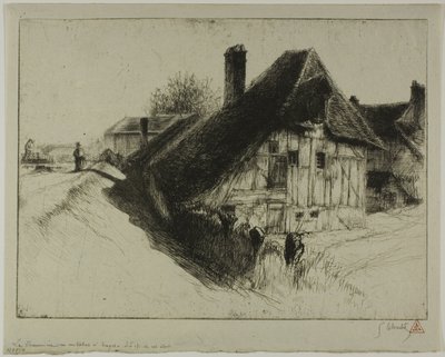 Abitazione contadina a bassa seduta, Troyes da Gustave Leheutre