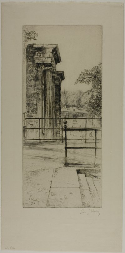 Rovine delle vecchie Tuileries, Parigi da Gustave Leheutre