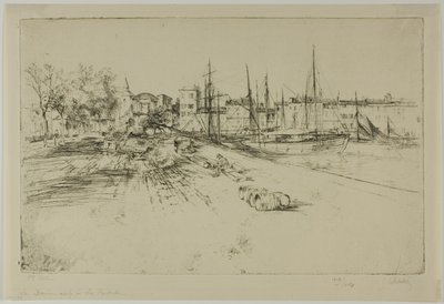 Il nuovo molo a La Rochelle da Gustave Leheutre
