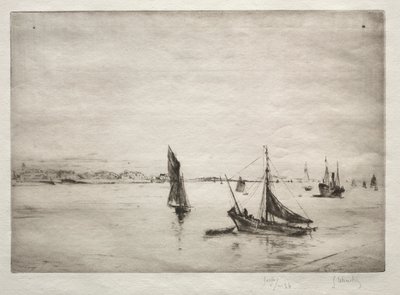 La strada di La Rochelle da Gustave Leheutre