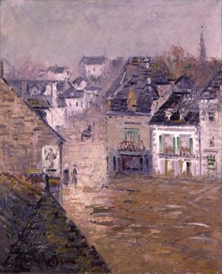 Pioggia fine, Pont Aven, c.1922 da Gustave Loiseau