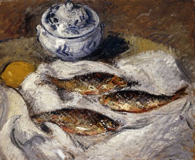 Aringhe e zuppiera, c.1925 da Gustave Loiseau