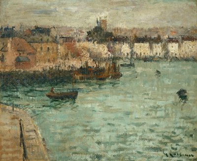Davanti al porto di Dieppe, 1918-1920 da Gustave Loiseau