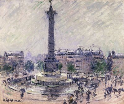 Parigi, Place de la Bastille, c.1922 da Gustave Loiseau