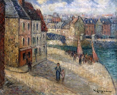 Quai a Dieppe da Gustave Loiseau