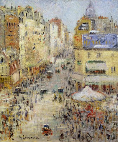Il 14 luglio a Parigi, Rue de Clignancourt, 1925 da Gustave Loiseau