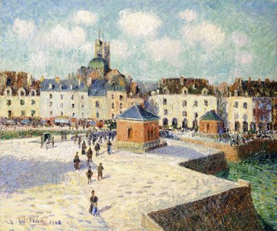 Il molo di Dieppe alla luce del sole, 1905 da Gustave Loiseau