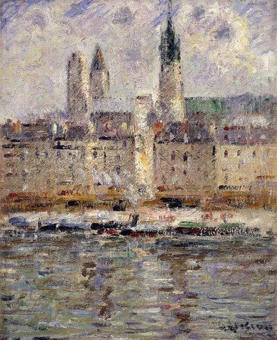 Vista di Rouen, 1927 da Gustave Loiseau