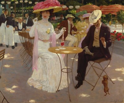 Scena di caffè da Gustave Max Stevens