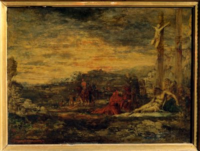 Calvario (dipinto su legno) da Gustave Moreau