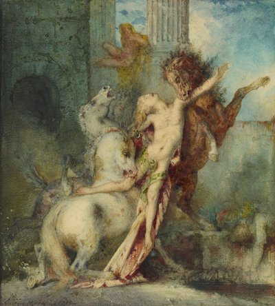 Diomede divorato dai cavalli da Gustave Moreau