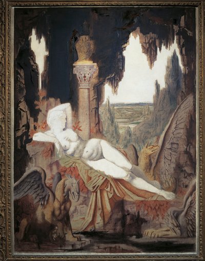 Fata con grifoni da Gustave Moreau