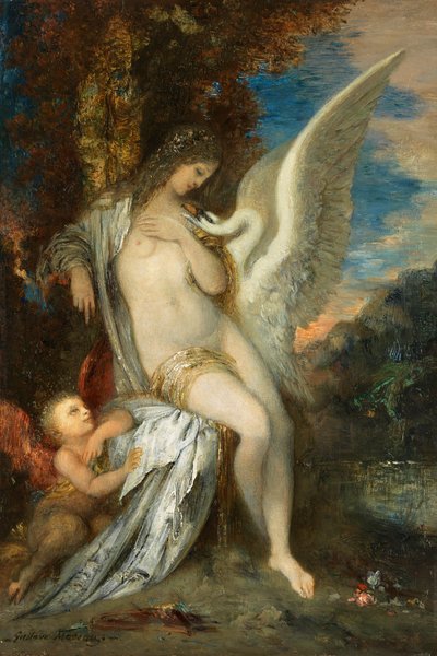 Gustave Moreau Leda c1875 da Gustave Moreau
