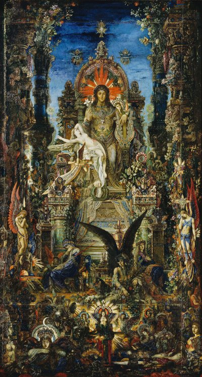 Giove e Semele, 1894-95 da Gustave Moreau