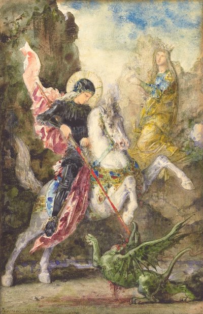 San Giorgio e il drago da Gustave Moreau