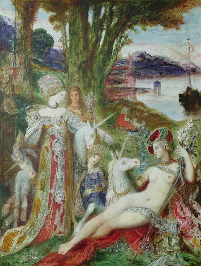 Gli unicorni da Gustave Moreau